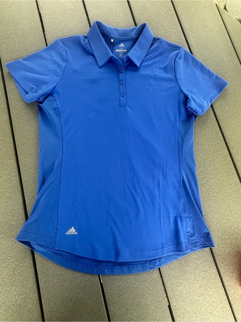 NWT Adidas Women's Performance PrimeGreen Royal Blue Golf Polo